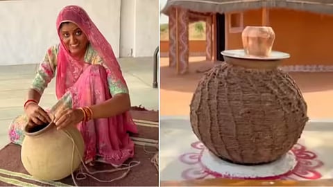 A viral hack shows how to turn an earthen pot into a ‘desi fridge’ to cool water without electricity.