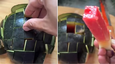 A new melon-cutting hack has gone viral, but social media users are divided over it.