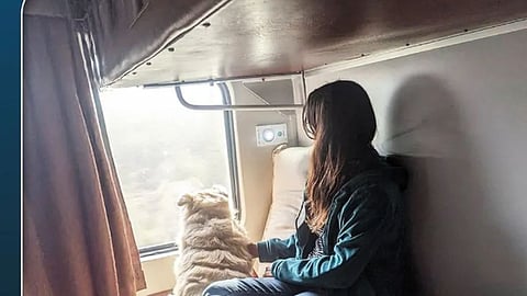 Controversy on the Rajdhani Express: Pet Dog in AC Coach; Nagpur-based Passenger (a Doctor) Writes to the Railway Minister.