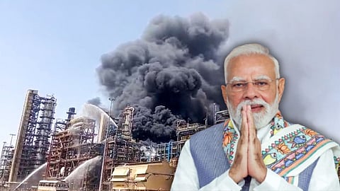 PM Modi's Pachpadra Refinery inauguration on April 21 postponed after a fire broke out at the CDU unit. Ministry confirms no casualties; investigation underway.