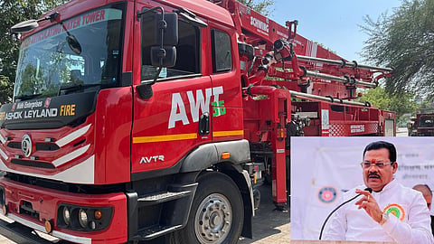 Enhanced Safety for High-Rise Buildings: Sambhajinagar Fire Department Receives 36-Meter High-Tech Machine; Fires to Be Brought Under Control Rapidly