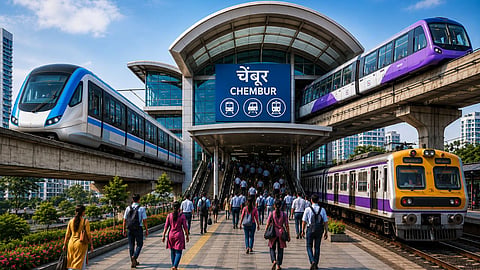 Chembur Metro Monorail Local Rail Interchange Hub