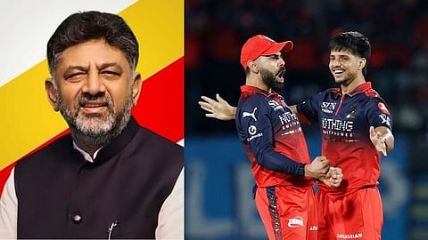 'All the best, defending champions' — DK Shivakumar wishes RCB well for the final.