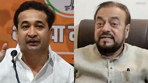 Nitesh Rane challenges Abu Azmi: Recite the Azan in Marathi as well, teach Marathi in madrasas, and *then* offer us advice.