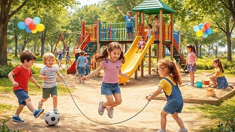 Summer holiday activity with kids to develop confidence and focus in children