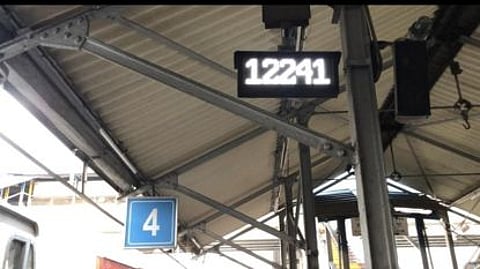 tiroda railway station coach display board approved passenger facility