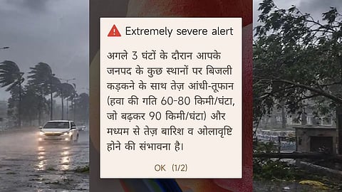 delhi Weather Emergency alert