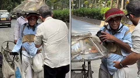 A 70-year-old sweet seller from Mumbai won hearts after refusing extra money and choosing dignity over charity.