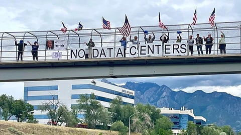 Outrage erupts US against data centers AI Data Center Protest