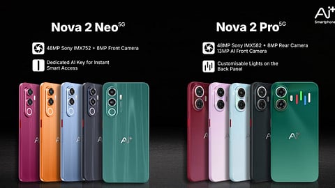 AI+ 5G phones launched with AI+ Nova 2 Neo 5G and AI+ Nova 2 Pro 5G