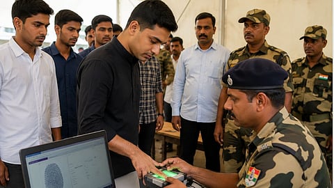 Biometric authentication exposed recruitment examination fraud network