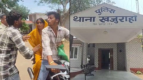 Emotional scene unfolds at Khajuraho police station during family dispute