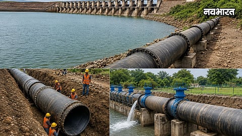Chhatrapati Sambhajinagar Jayakwadi Permanent Water Supply 1500mm Pipeline Testing