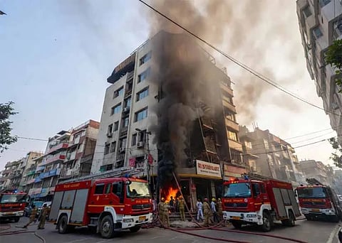 Malviya Nagar Fire Incident: AAP Raises Questions Over Fire Safety Arrangements, Targets Government
