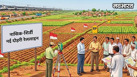 Land acquisition has begun for the proposed 80 km Nashik-Shirdi double railway line, covering 32 villages across Sinnar and Nashik talukas to boost tourism.
