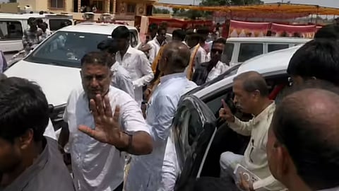 Hospital inauguration turns tense amid road construction demand