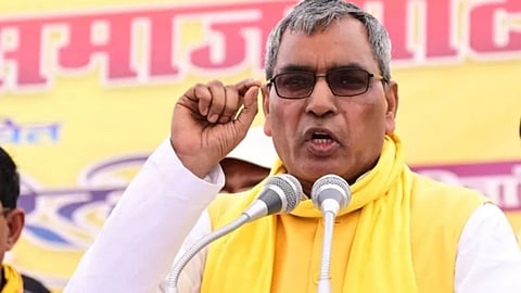 Om Prakash Rajbhar launches a scathing attack on the SP—SP leaders are accused in 95% of cases involving attacks on the Rajbhar community.