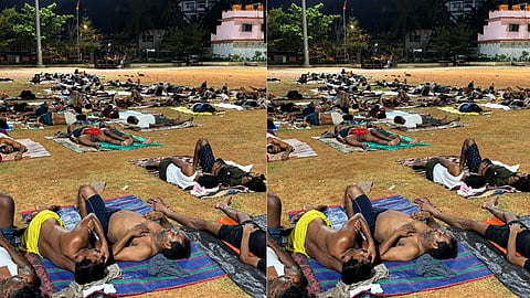 bhayandar migrant workers sleeping open ground viral video