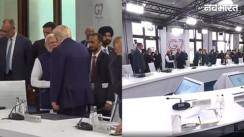PM Modi and Trump met at the G7 summit and shook hands warmly; photos have gone viral.