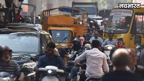 Traffic routes altered in Pune's Katraj Chowk-Rajas Society area due to ongoing flyover construction. Commuters advised by traffic police to use alternative service roads.