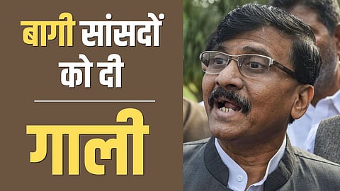 Sanjay Raut Abuses to Rebel MP Shic Sena UBT
