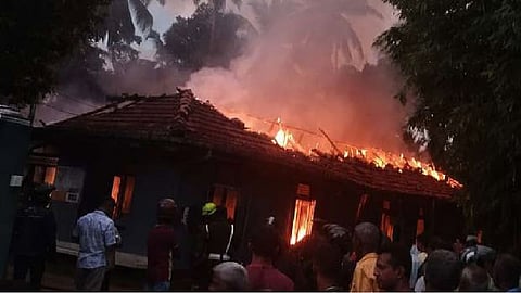 Massive fire breaks out in a flat in Noida's Sector 74; multiple fire tenders are at the scene.