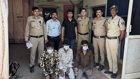 Indore Police arrest of three members of the Bag-Tanda gang for solving a mobile shop theft case within 24 hours