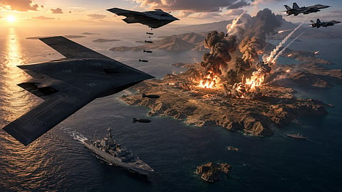 US Enraged Over Drone Downing; Fighter Jets Launch Heavy Bombardment on Two Iranian Islands; War Alert in the Gulf