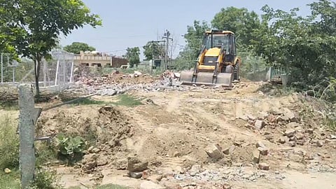 Demand raised in Agra for bulldozer action against illegal religious encroachments.