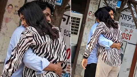 A couple who reportedly arrived in court for divorce reunited emotionally and decided to give their marriage another chance.