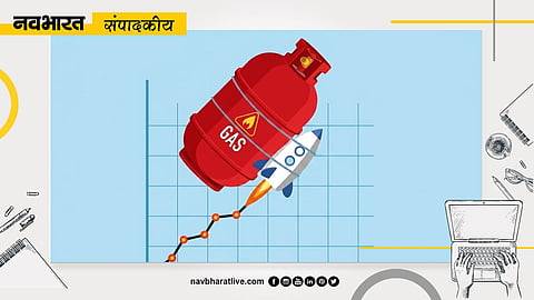 Navbharat Editorial: A double whammy of inflation! Everything from gas and petrol to school expenses has become costlier; the public is reeling under the impact of rising prices.