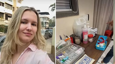 A European tourist praised India's fast and hassle-free medical testing system after getting a blood test in Mumbai.