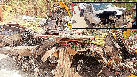 Nagpur: Horrific road accident in Jalalkheda; speeding car rams into auto-rickshaw, driver killed; five critically injured.
