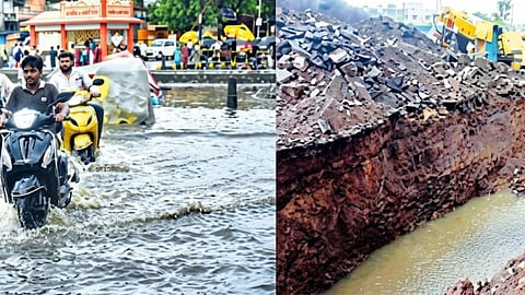Relief from the Heat, but Chaos on the Streets: The Impact of Nashik's First Rains; Residents Troubled by Waterlogging and Power Cuts.