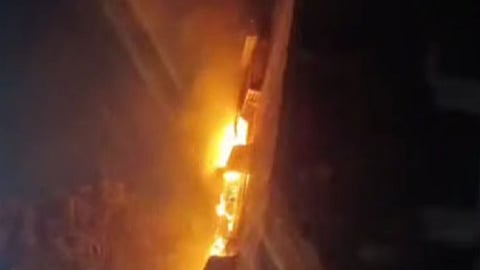 Navi Mumbai Fire: Four People Injured In A Major Residential Building Blaze In Ghansoli Maharashtra