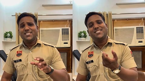 A man singing beautifully while dressed in a police uniform has gone viral on social media, earning millions of views and widespread praise.