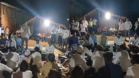 Thane: 'Ghongdi meeting' receives an overwhelming response; Collector visits village at night; villagers speak their minds openly.