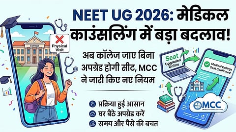 neet ug counseling mcc new rules online seat upgrade