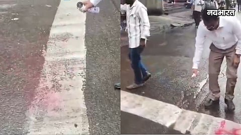 mumbai malad jain community white line controversy mns protest