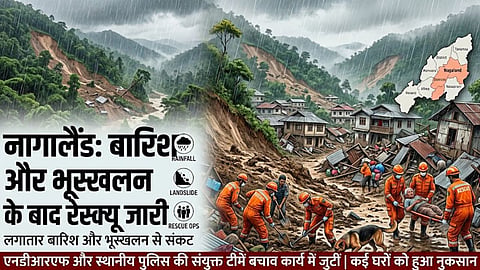 nagaland landslide mon mokokchung heavy rain death toll rescue