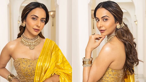 Rakul Preet Singh Saree Look Ramayana Pratham Sankalp Event