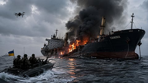 Major accident in Indonesia; passenger-filled ferry engulfed in flames near Madura Island; several dead.