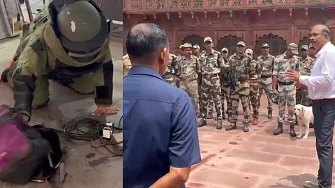 Multi Agency Security Mock Drill Conducted Taj Mahal Simulated Suspicious Bag Alert