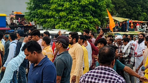 Saints Protest in Ayodhya, Demand Legal Action Against Opposition Leaders