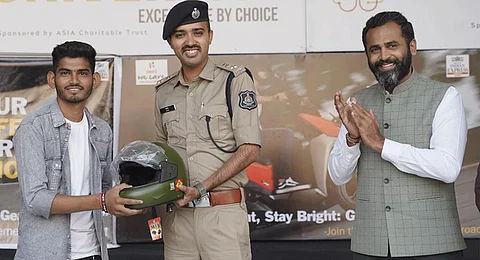 The New Indian Express and Hero Motocorp launch Surakshit Atmanirbhar Bharat: Ride Safe India initiative in Ahmedabad