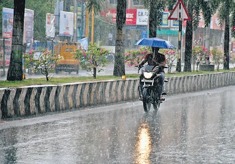 The daytime temperatures continued to dip below 40 degrees Celsius scale, in most of the places in Andhra Pradesh