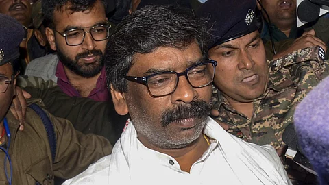 Former Jharkhand Chief Minister and JMM leader Hemant Soren.