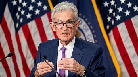 US Federal Reserve Chair Jerome Powell holds a press conference at the end of Federal Open Market Committee (FOMC) meeting in Washington, DC, on May 1, 2024.