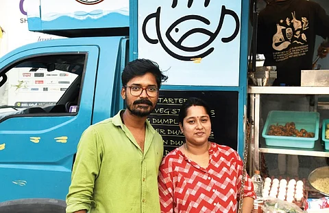 Krishna Chaitanya Paspuleti and his wife Payal Chakraborty Paspuleti