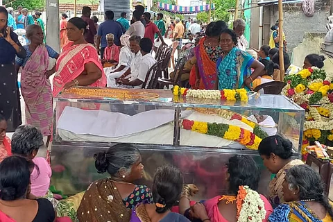 Karunapuram in Kallakurichi saw funerals in every street of the village.